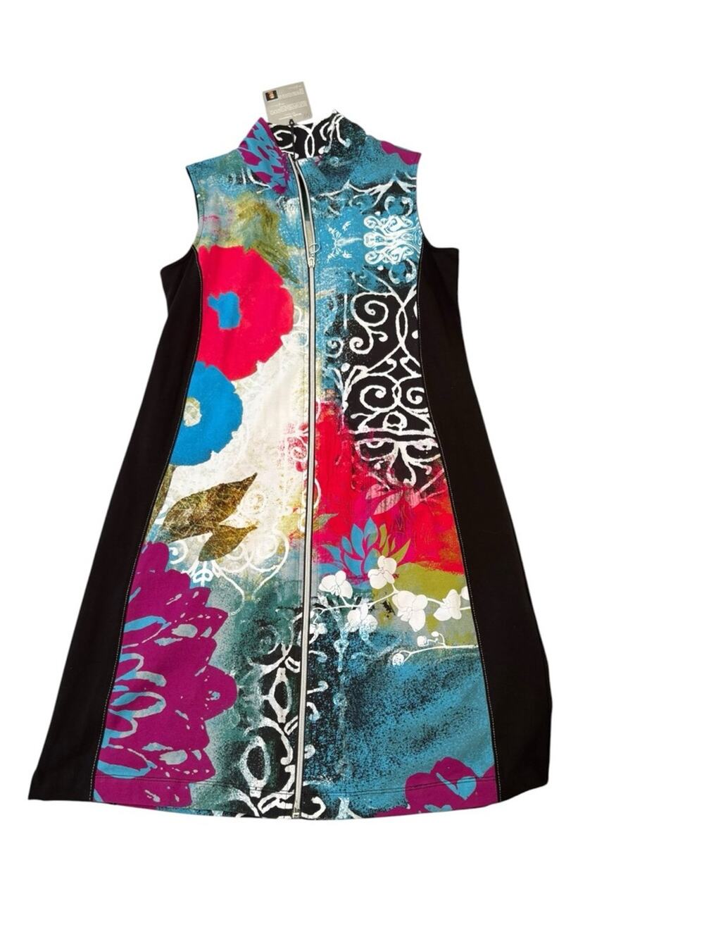 Dolcezza size medium new dress short art wearable artsy unique colorful